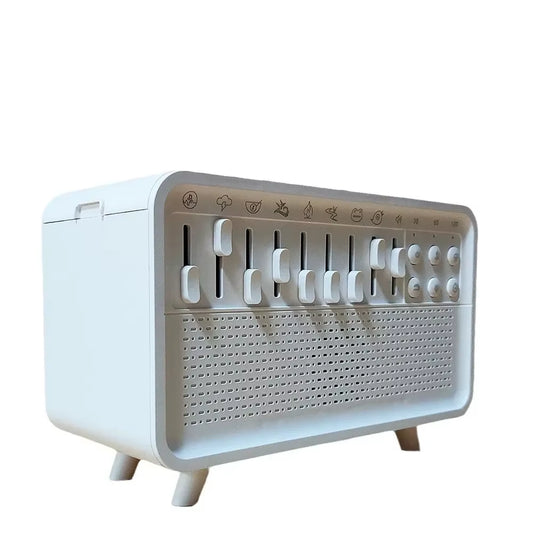 4 in 1 HIFI Bluetooth Speaker White Noise Sleep Aid Night Light Humidifier Machine with Free Combination of 8 Goup Nature Sound